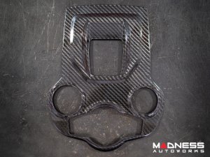 Alfa Romeo Stelvio Shift Gate & Stereo Control Trim - Carbon Fiber - Pre '20 - Feroce Carbon Alfa Romeo Stelvio Shift Gate & Stereo Control Trim - Carbon Fiber - Pre '20 - Feroce Carbon